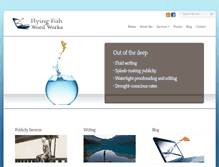 Tablet Screenshot of flyingfishwordworks.com